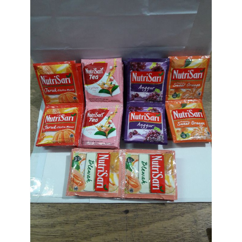 

nutrisari sachet 11g 1renceng(isi 10pcs)all variant