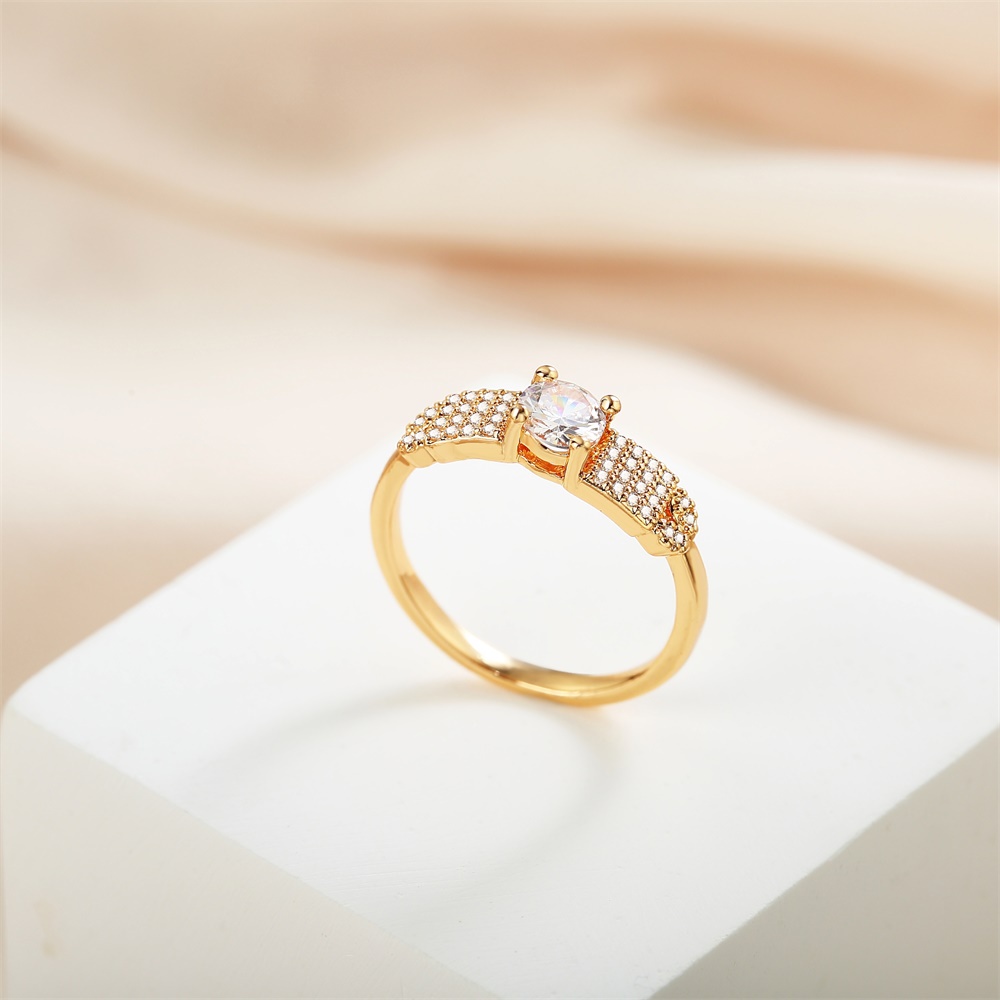 Y462 COD Cincin Wanita Permata Perhiasan Lapis Emas 18k Anti Karat Dan Luntur Aksesoris Wanita Cincin