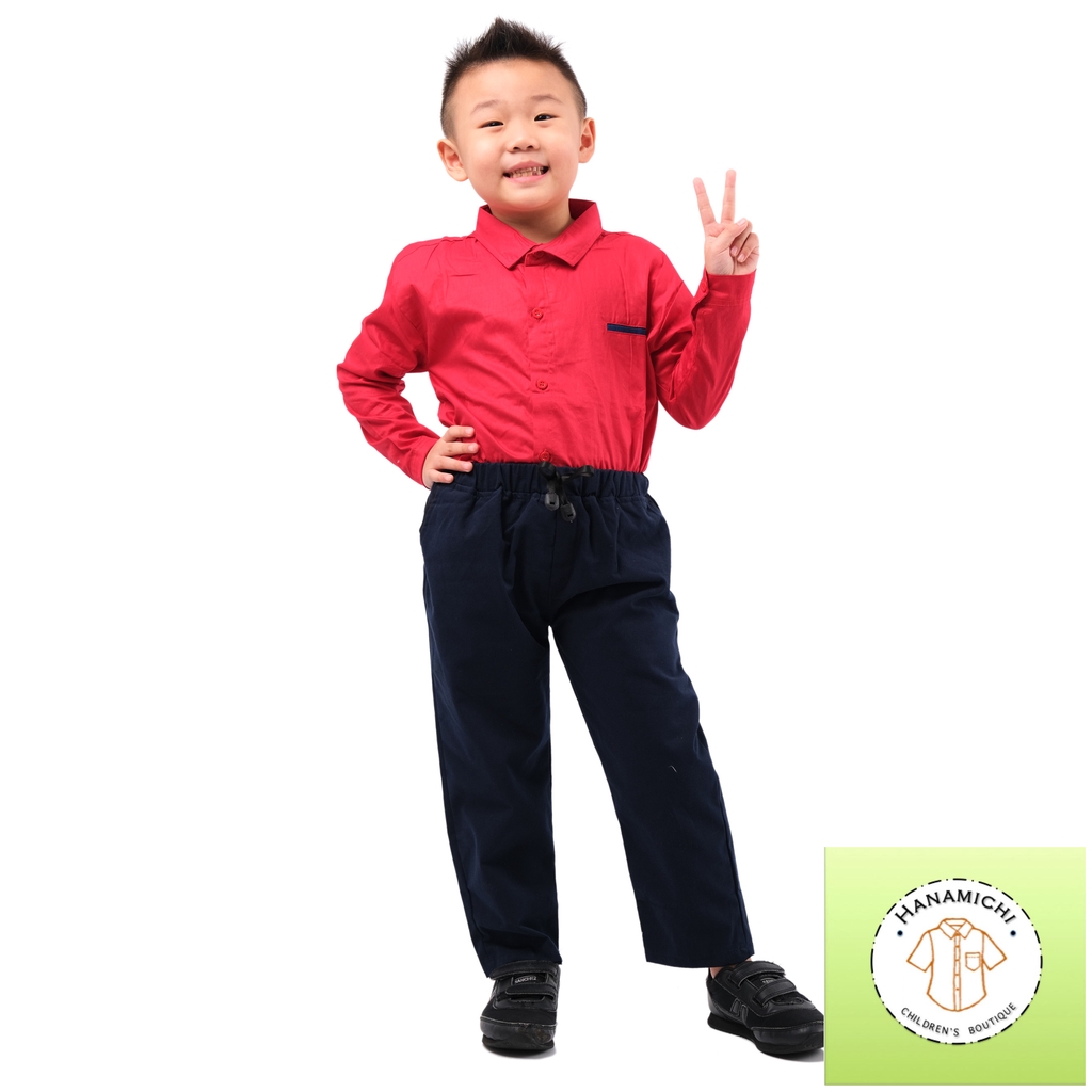 Hanamichi ZEYE Celana Chino Panjang Anak Motif Polos