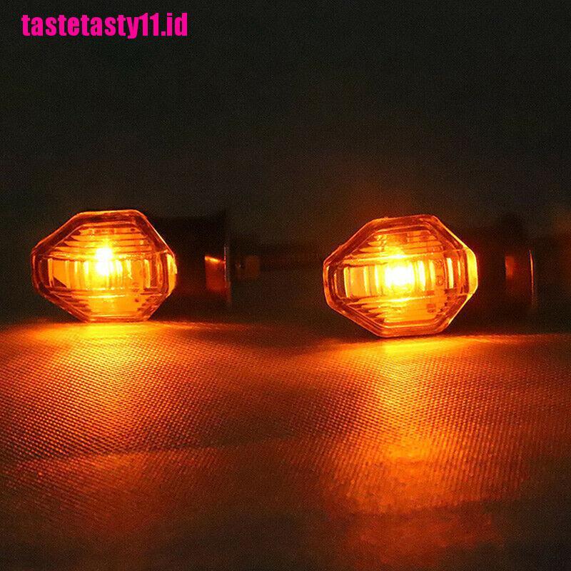 2 Pcs Lampu Sein 1 Led Universal Warna Amber Untuk Motor