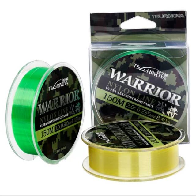 Senar pancing nilon GALATAMA Tsurinoya Warrior 150 M Turnament