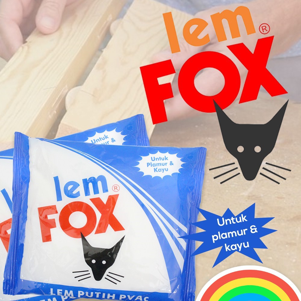 Fox Lem Putih 350 gram Kemasan Biru