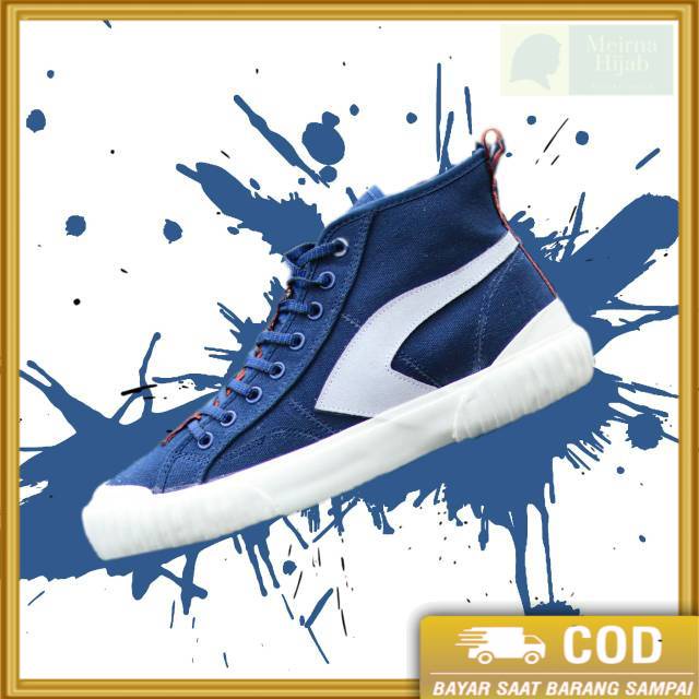 Sepatu Trust footwear original 100% navy - COD