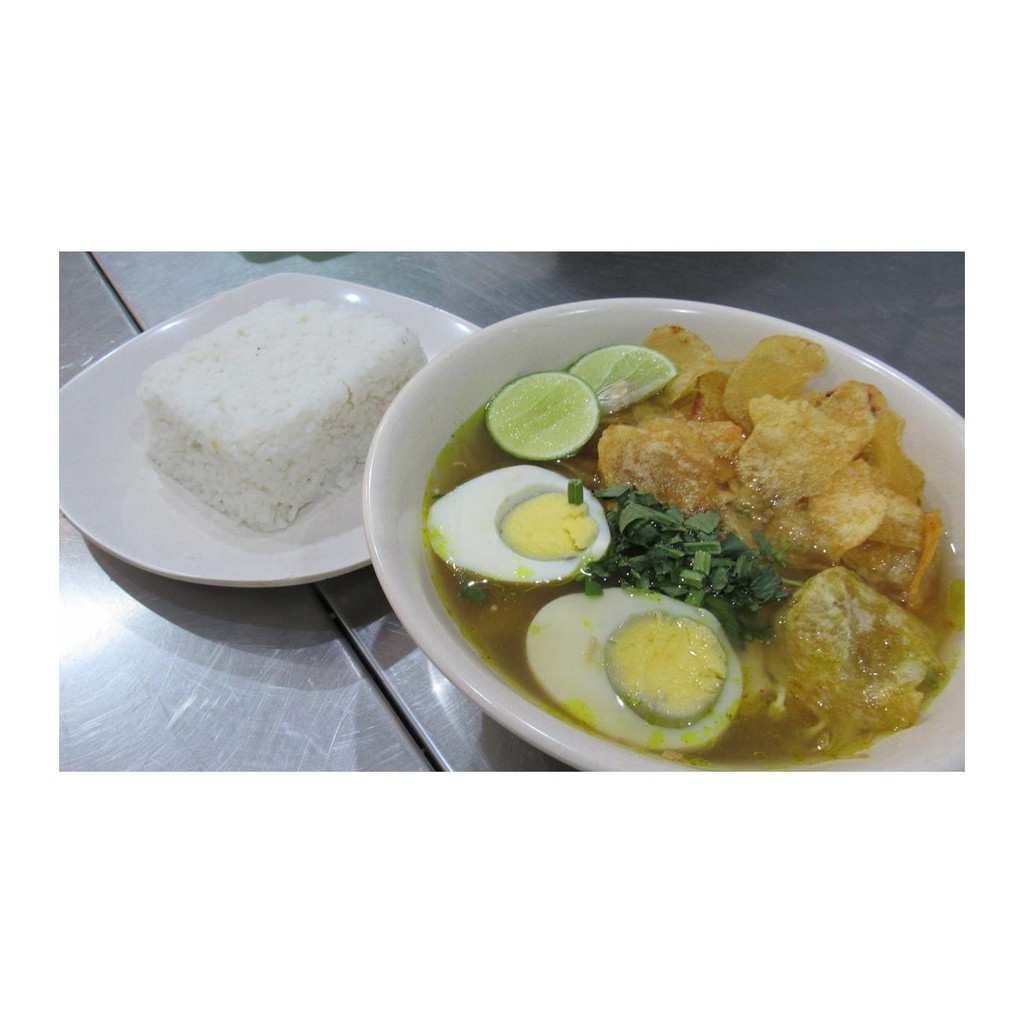 

soto spesial + nasi