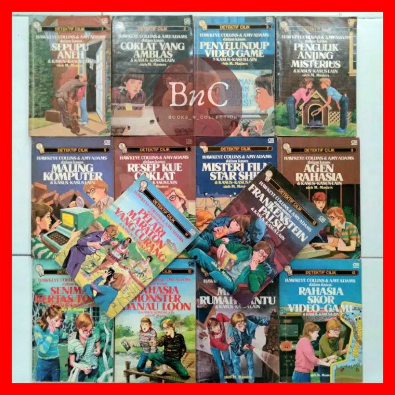 novel detektif cilik set 14 buku preloved hawkeye collins