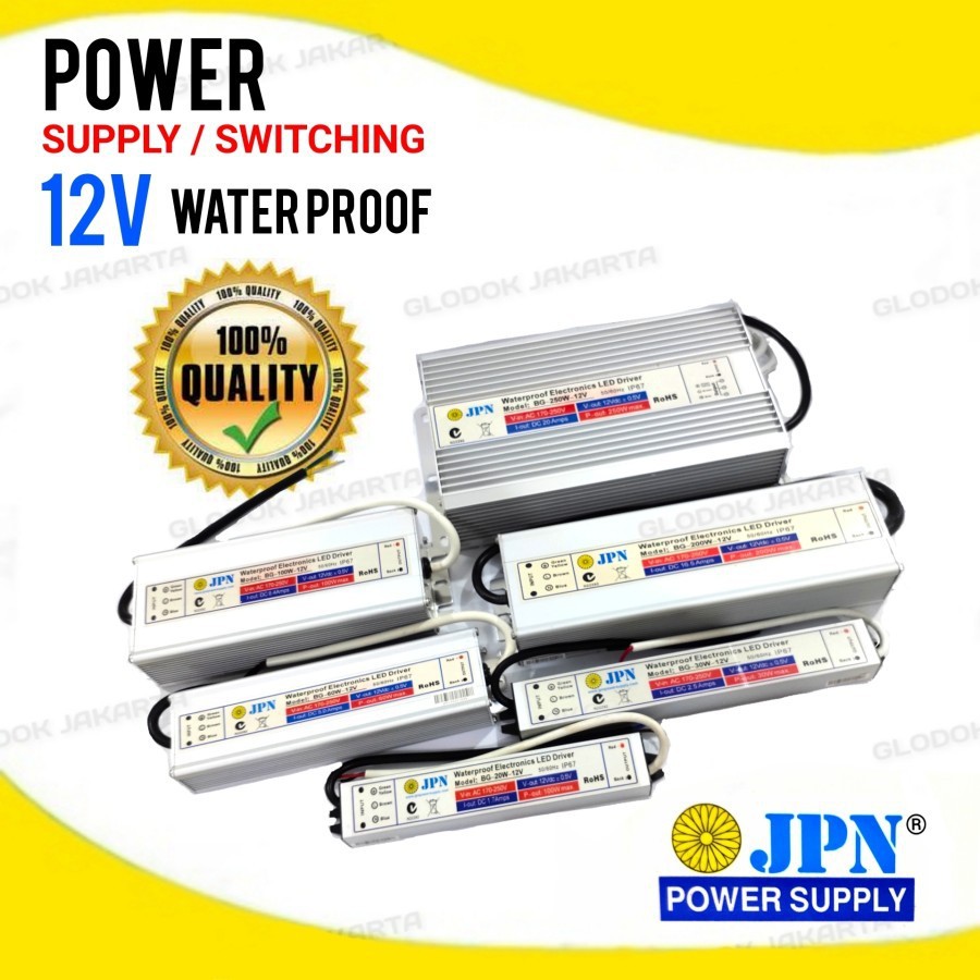 Adaptor Power Switching Supply 12V DC 8A 17A 20A Waterproof CCTV LED