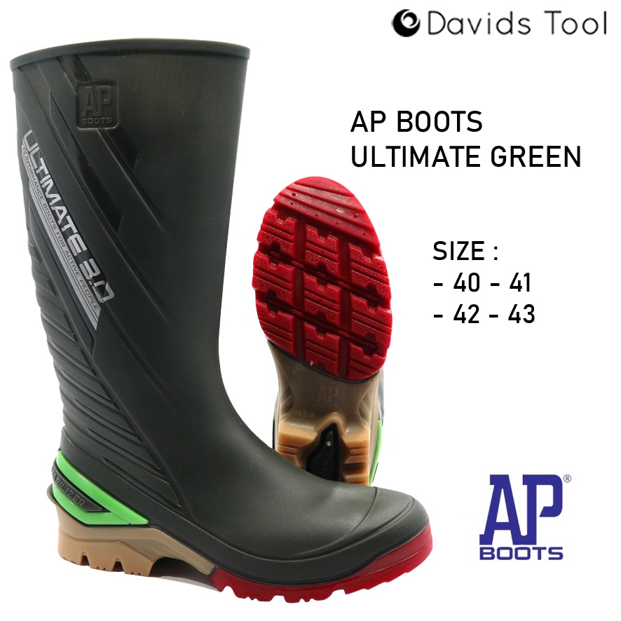 Ap Boots Sepatu Boot Proyek Tukang Bangunan Safety Ultimate Green 2015