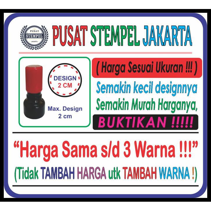 

Kualitas Terbaik Stempel Warna Bulat Ukuran 23Mm ( Stempel Flash )