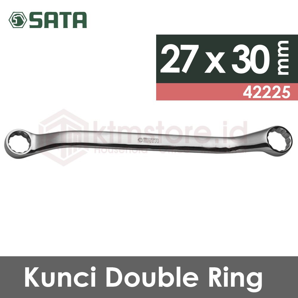 42225 Double Box End Wrench 27 mm X 30 mm SATA TOOLS KUNCI RING
