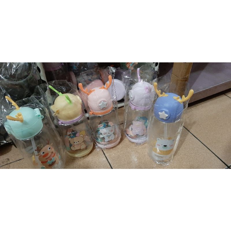botol minum tanduk rusa/botol minum anak lucu