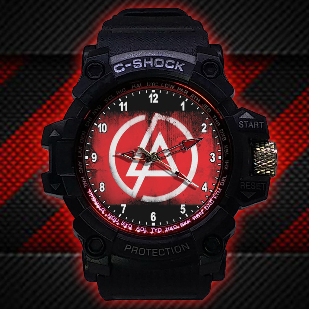 (ISTIMEWA BOSSQUE) JAM TANGAN LINKIN PARK LIST MERAH - EXCLUSIVE 2