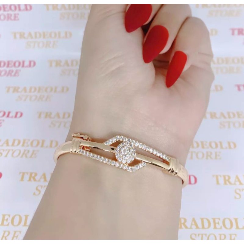 Gelang Xuping Golong Lapis Emas 18Karat