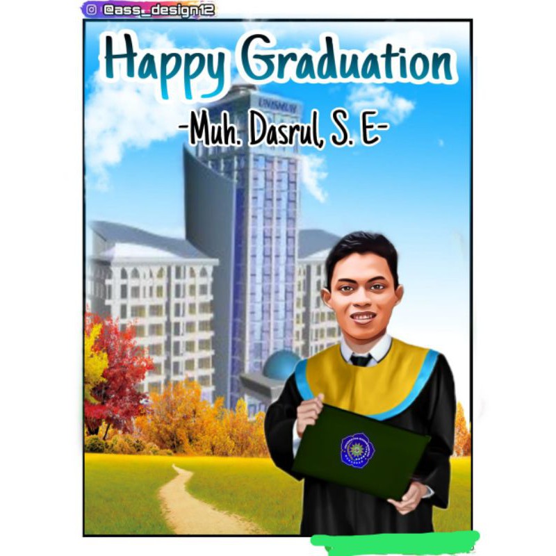 

Ucapan Graduation /Karikatur #karikatur #gift #hafiah #murah
