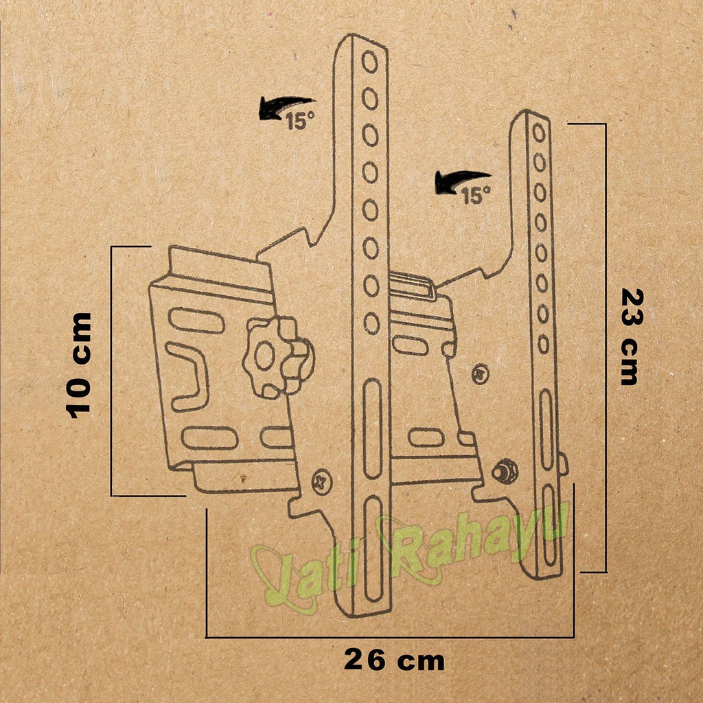 BRACKET TV LED LCD 14 - 32&quot; SEAC