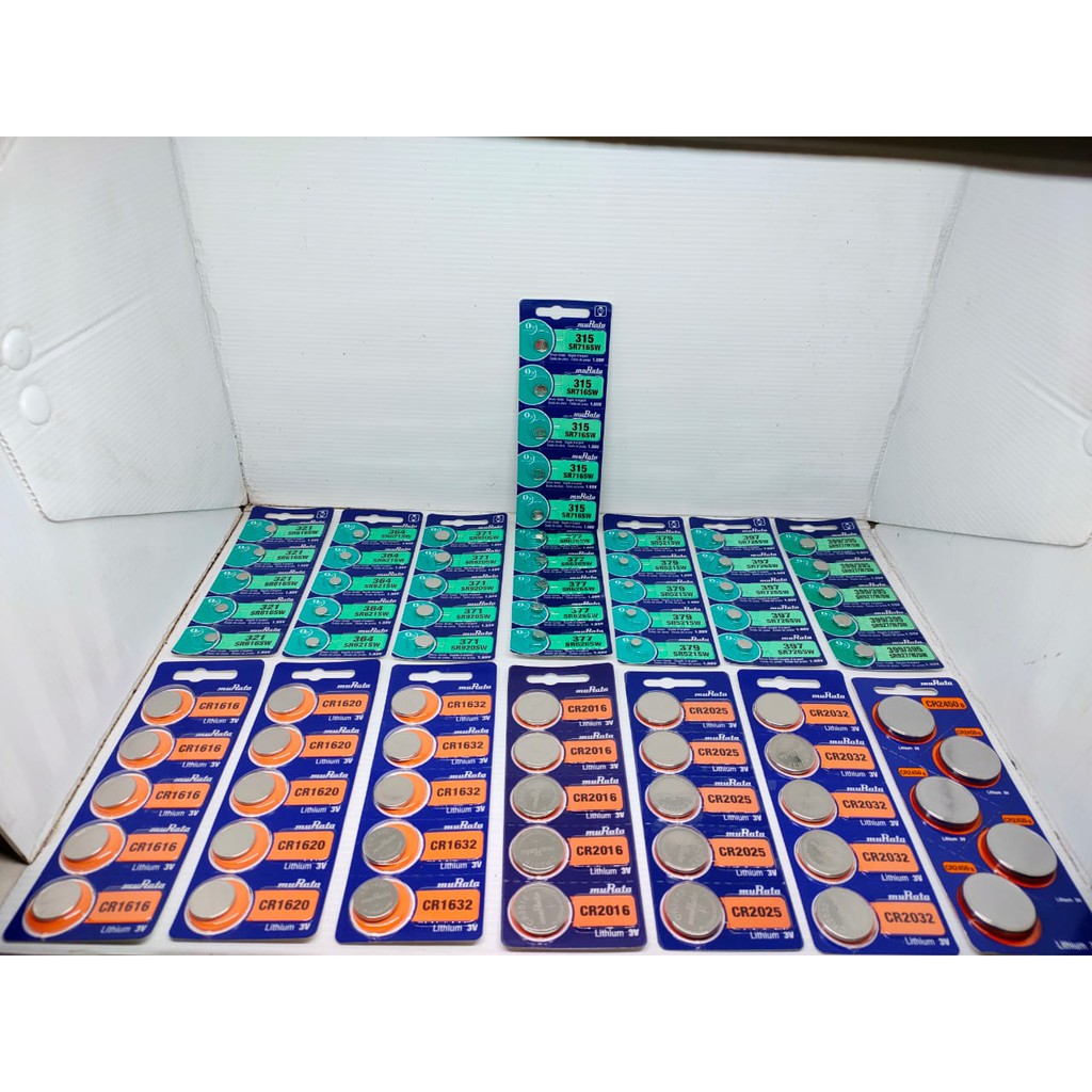 BATERAI  BATU JAM TANGAN MURATA ORIGINAL SEMUA TYPE