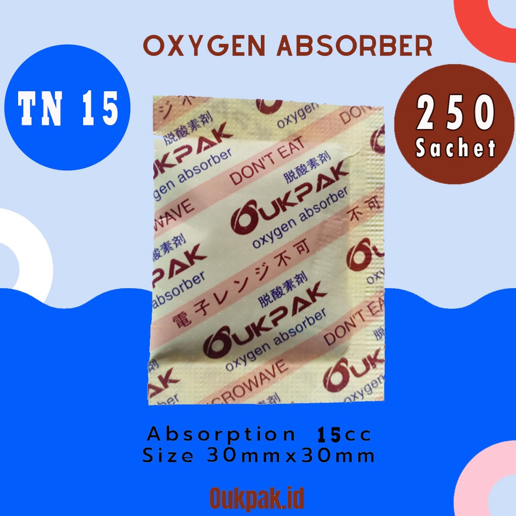 

Oxygen Absorber 15cc OUKPAK Pengawet Makanan Oksigen Food Grade Halal (Anti Jamur & Tengik)