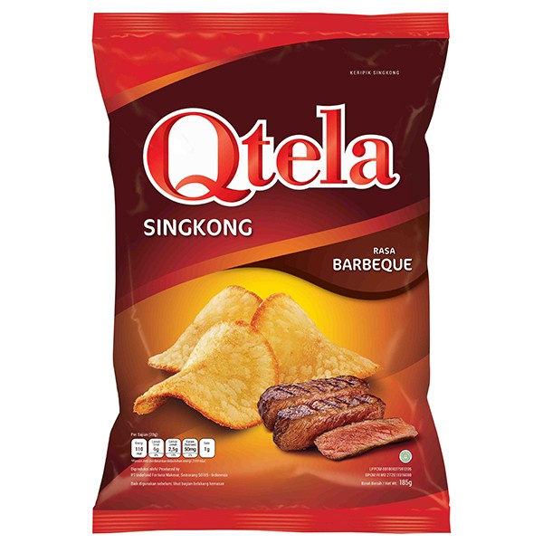 

(CEMILAN INSTAN) QTELA KERIPIK SINGKONG BARBEQUE 185GR