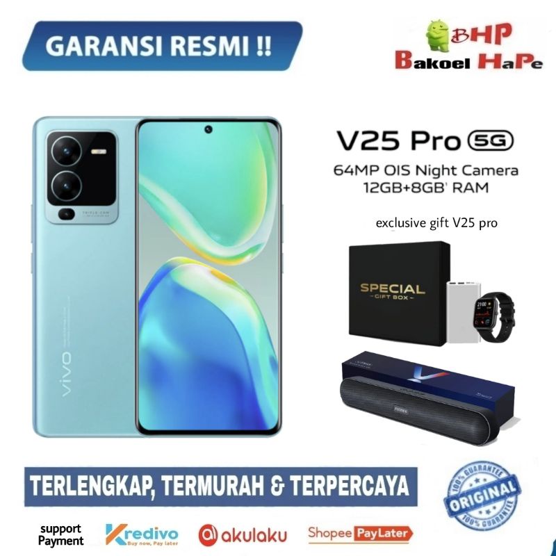hp Vivo V25 Pro 5G Ram 20/256 (12+8Gb Extended Ram) Garansi Resmi