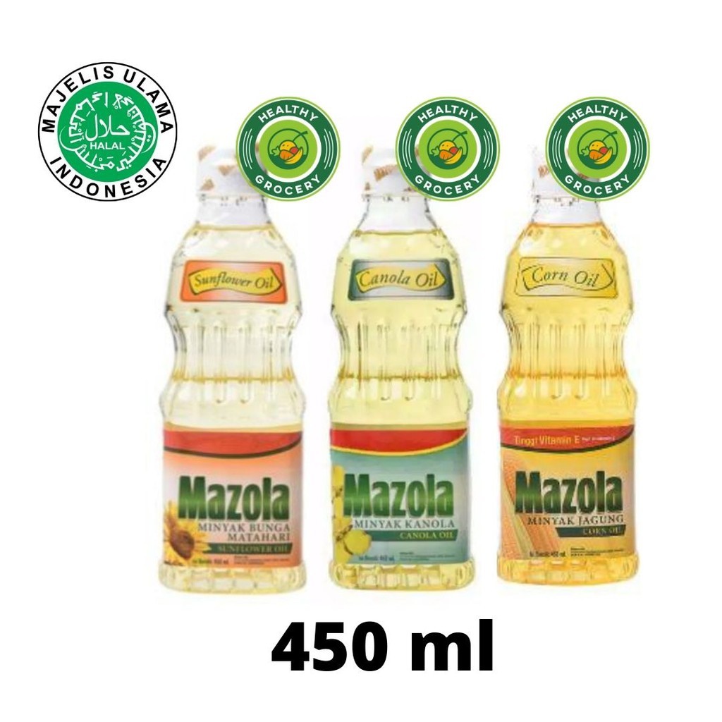 Mazola  450ml Canola Oil / Sunflower / Corn / Minyak Kanola / Jagung / Bunga Matahari