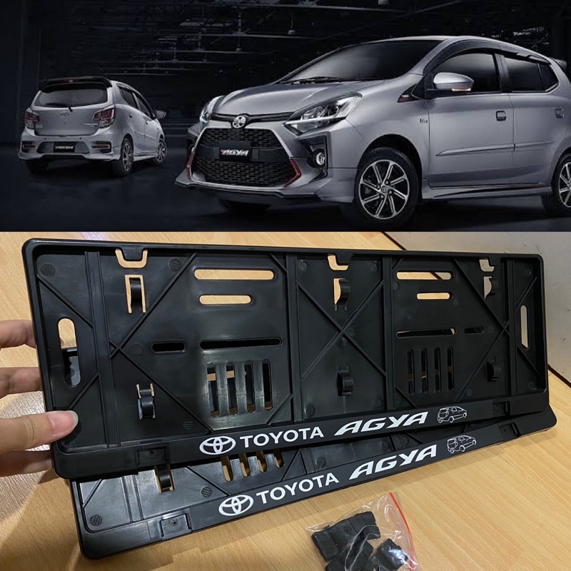 Toyota Agya Frame plat Nomor mobil