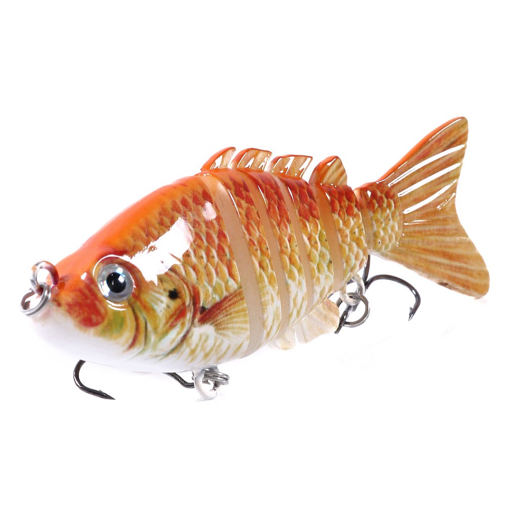 HENGJIA New 1Pcs Jointed Minnow Umpan Pancing 8cm/13g Swimbait Fishing Lure Ikan Wobbler Bait Tackle