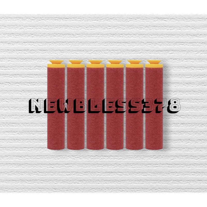 Peluru Nerf Nempel Dikaca - Peluru Nerf Mega N-Strike Suction 1 Pack isi 6 - Peluru Nempel Nerf Mega