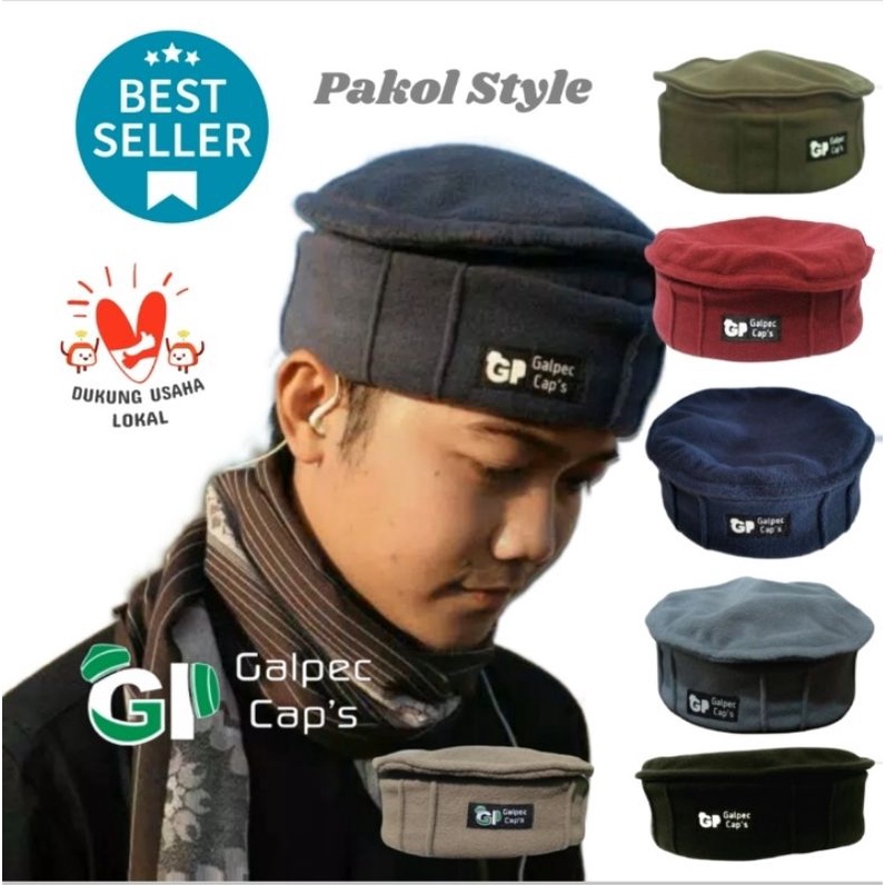 Peci Lipat Pakol / peci afgan / peci pakol / peci lipat / peci songkok / peci unik / tali ban / peci