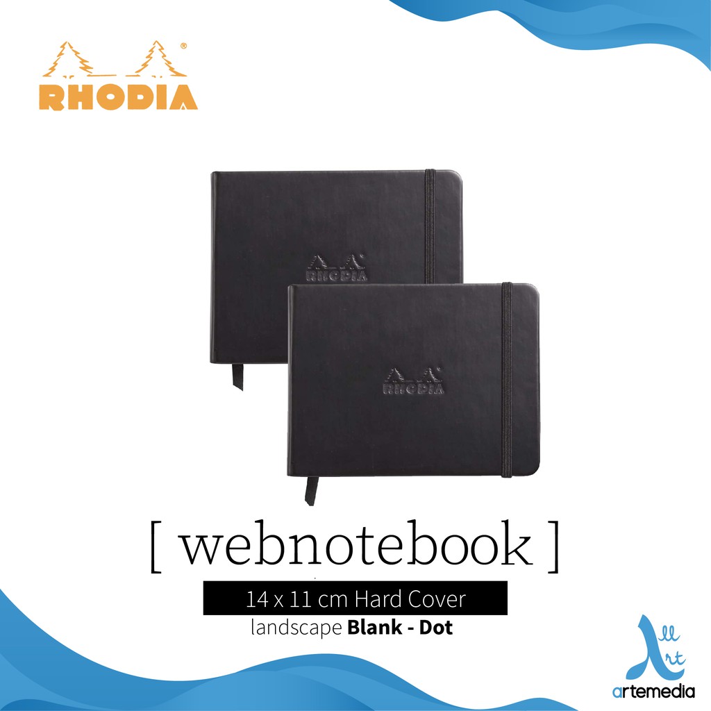 

Rhodia Webnotebook 14x11cm Hard Cover Notebook