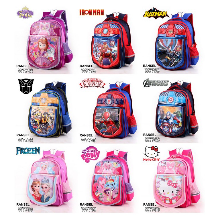 CK03 BAG RANSEL W7758 / TAS ANAK TAS IMPOR