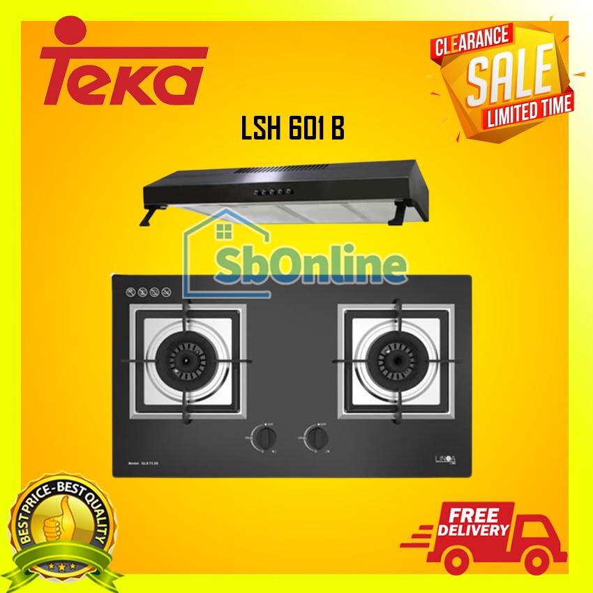 Paket Kompor Tanam Teka Kompor GLS 73.2G dan Cooker Hood LSH 601 B