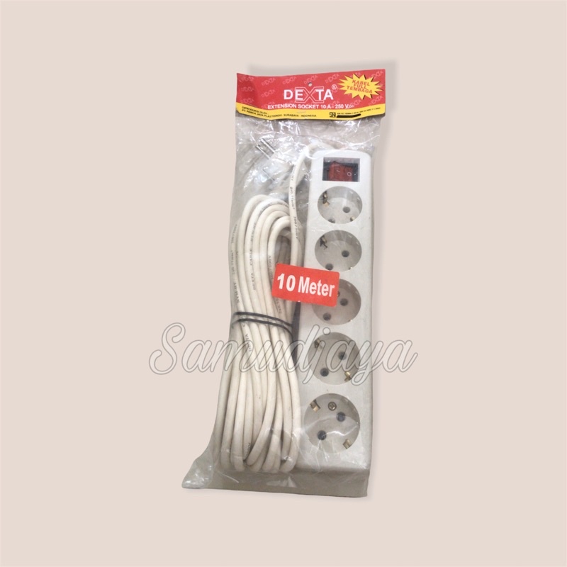 Kabel stop kontak 5 lubang 10 meter