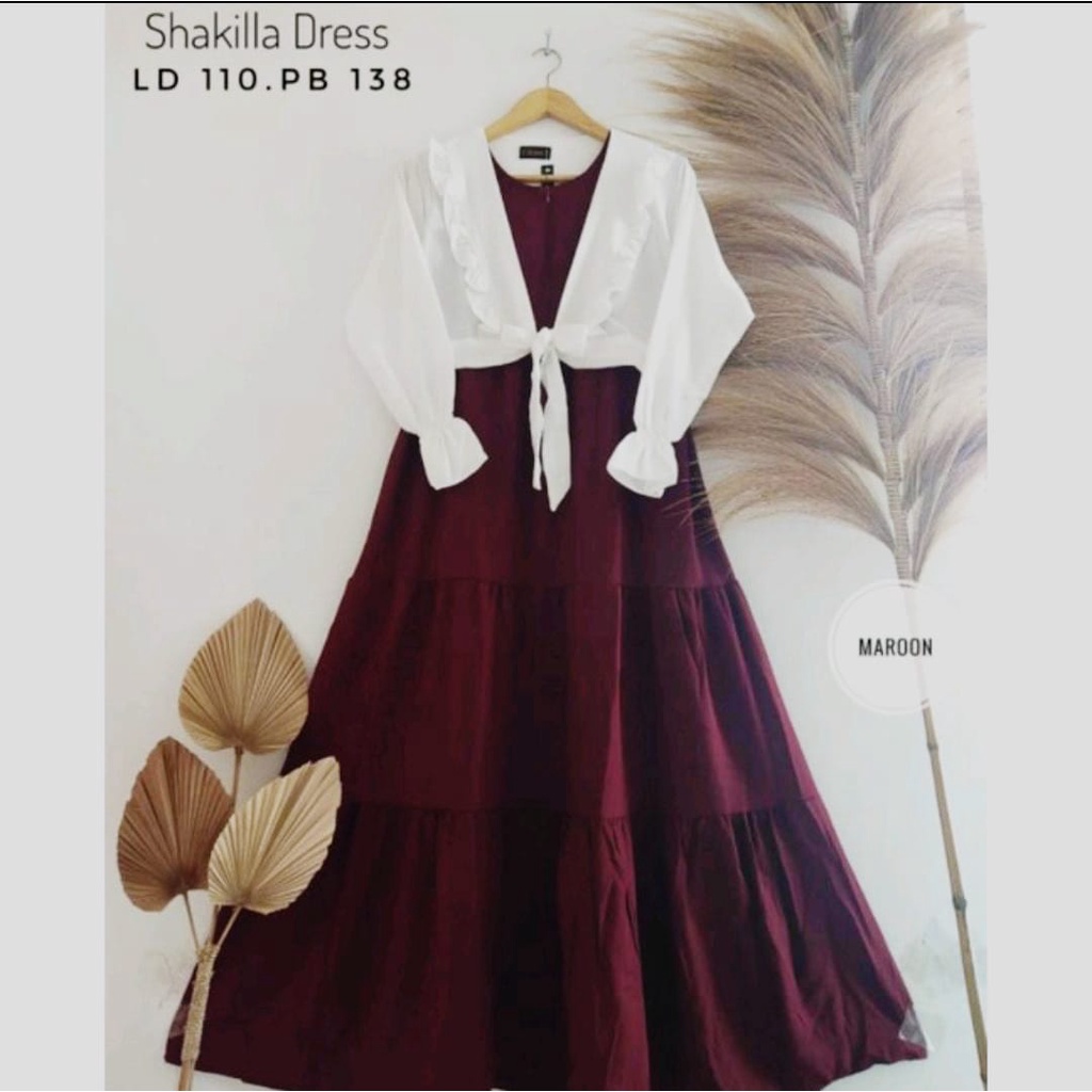 shakila gamis/setelan 2in cardingan/dress wanita-4