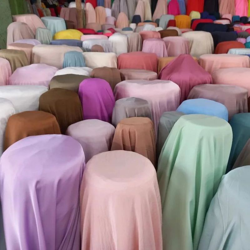 KAIN/BAHAN ZARA SILK/ZARA SILKY/ZARA SILKI POLOS LEMBUT GARMENT/BAHAN MUKENAH