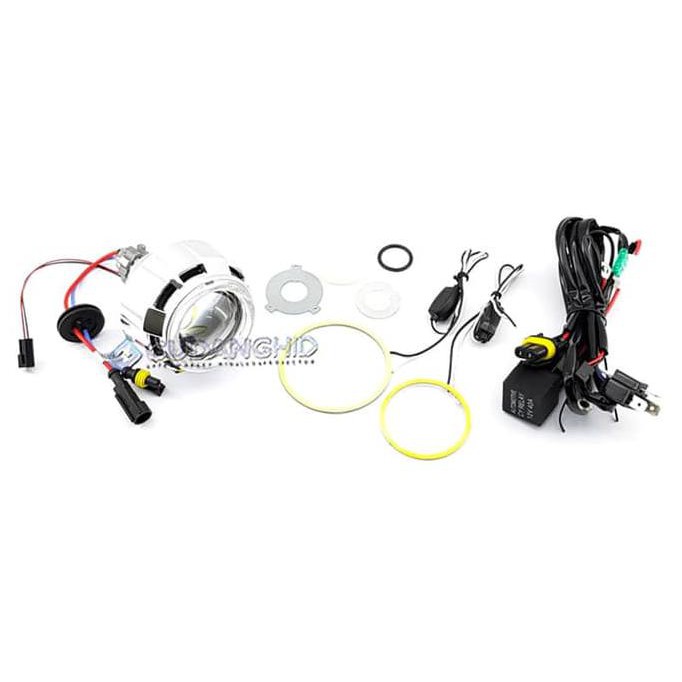Terbaru Lampu Projector Motor HID Projie Bulat AE LED Vahid AES Mini MH1 murah berkualitas