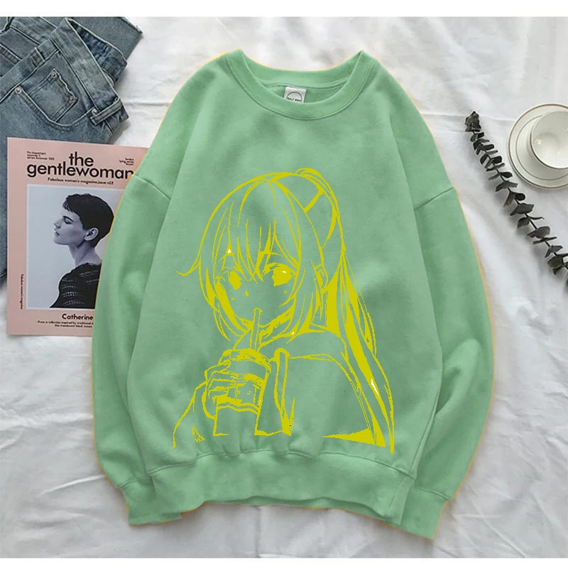 Sweater wanita Anime Boba Crewneck M-XXL