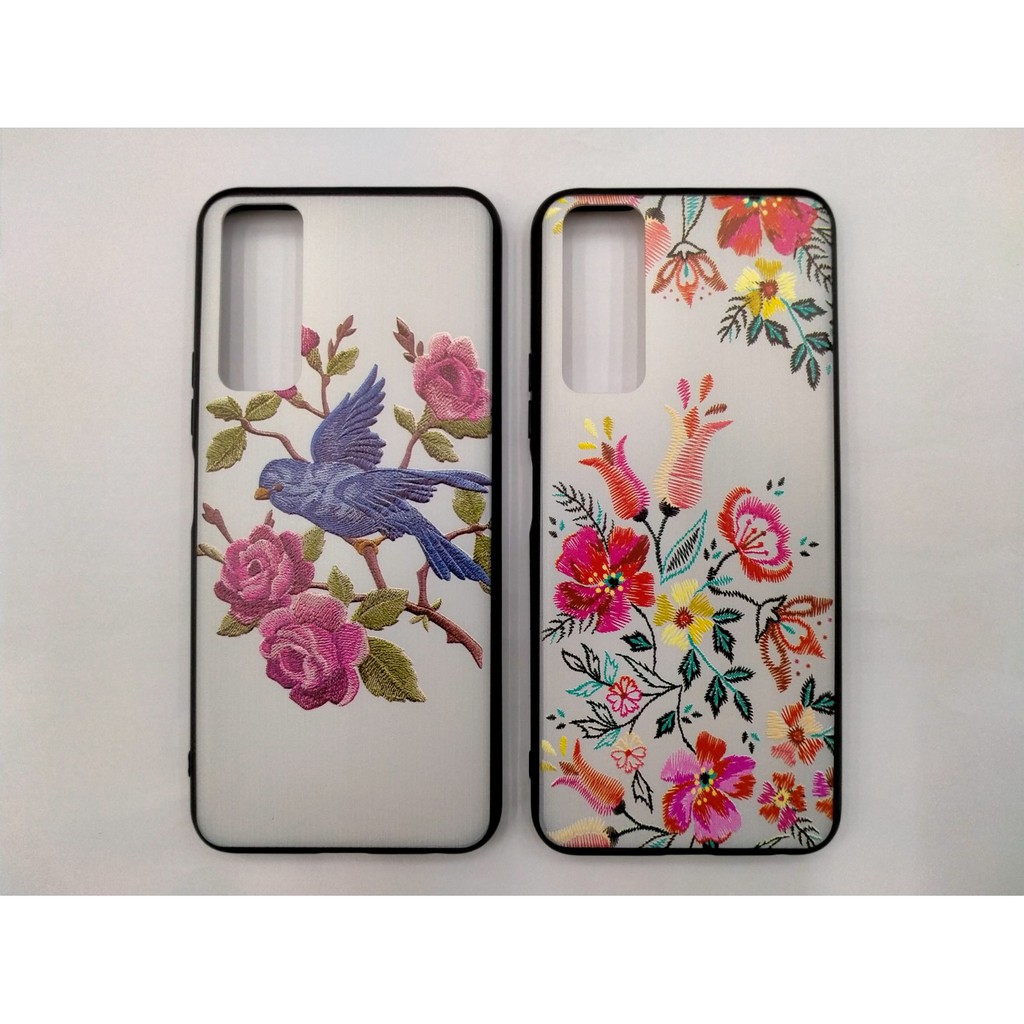 Case Bordir Flower VIVO Y11 Y12 Y12i Y17 Y20 Y20S Y12S Y51 2020 Y91 Y95 Y91C Y1S Y93 Timbul 3D Bunga