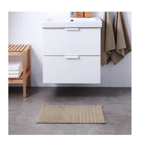 IKEA Dekorasi Rumah IKEA VOXSJÃ–N Keset kamar mandi krem 40X60