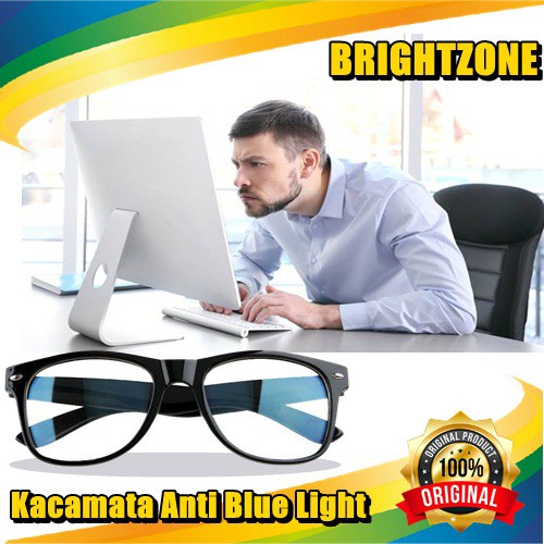 BARU kacamata anti radiasi komputer dan hp brightzone kacamata anti blue light original 100%