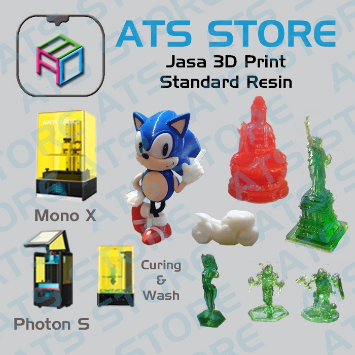 Jasa 3D Print Resin Standard