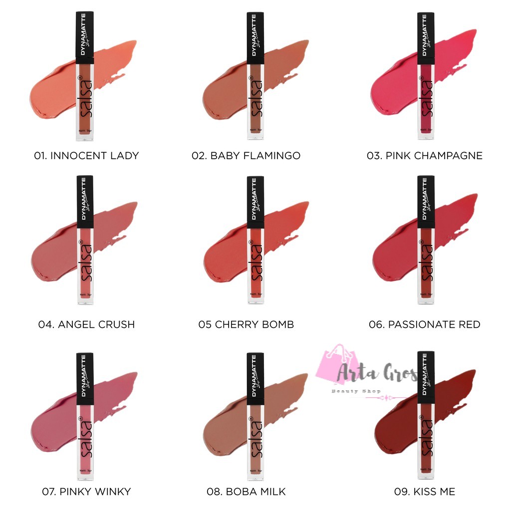 Jual Salsa Dynamatte Lip Cream / Long Lasting Matte Lipcream BPOM