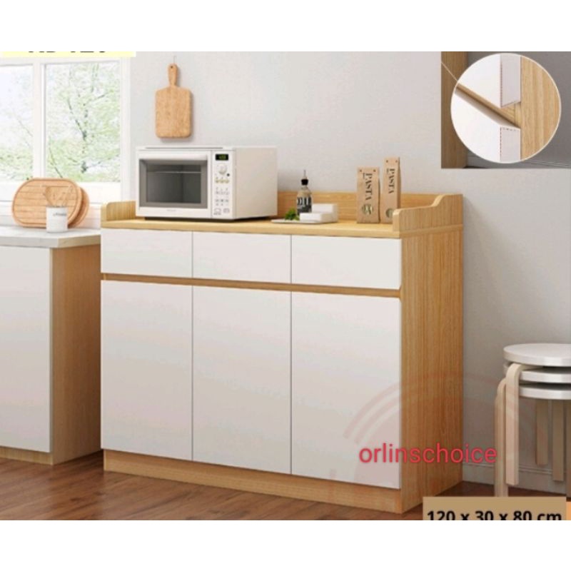 Meja rak dapur meja dapur multifungsi rak dapur Aesthetic -Via Instant