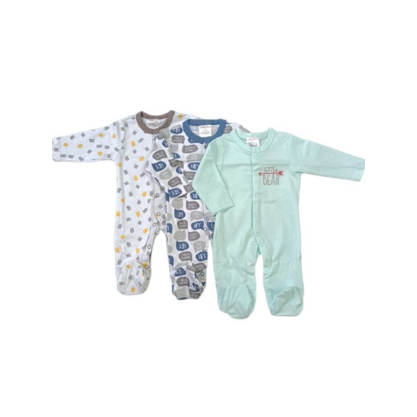 BABY K2 - Baby Sleepsuit Isi 3 Pcs Motif Random Import