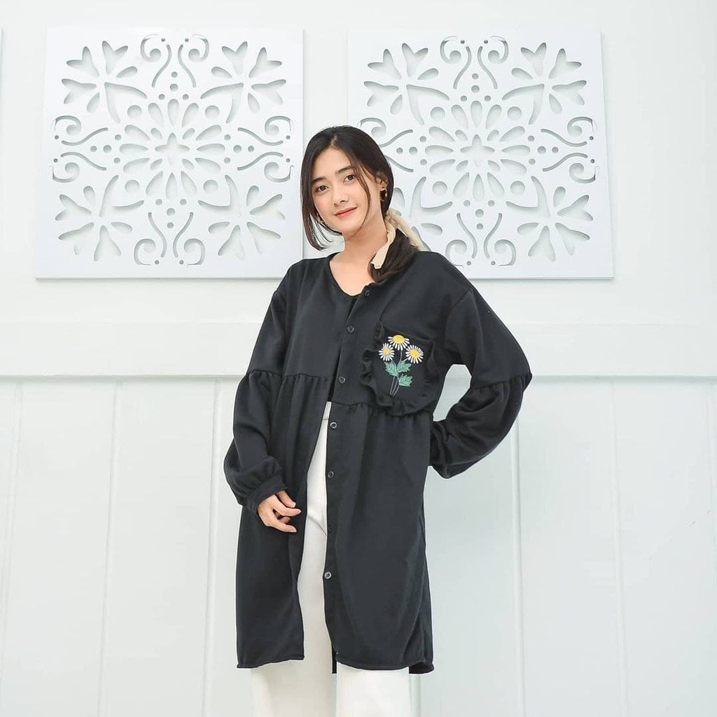 Nara Grosir - Fora Long Outer | Fashion Terkini | Sweater Termurah