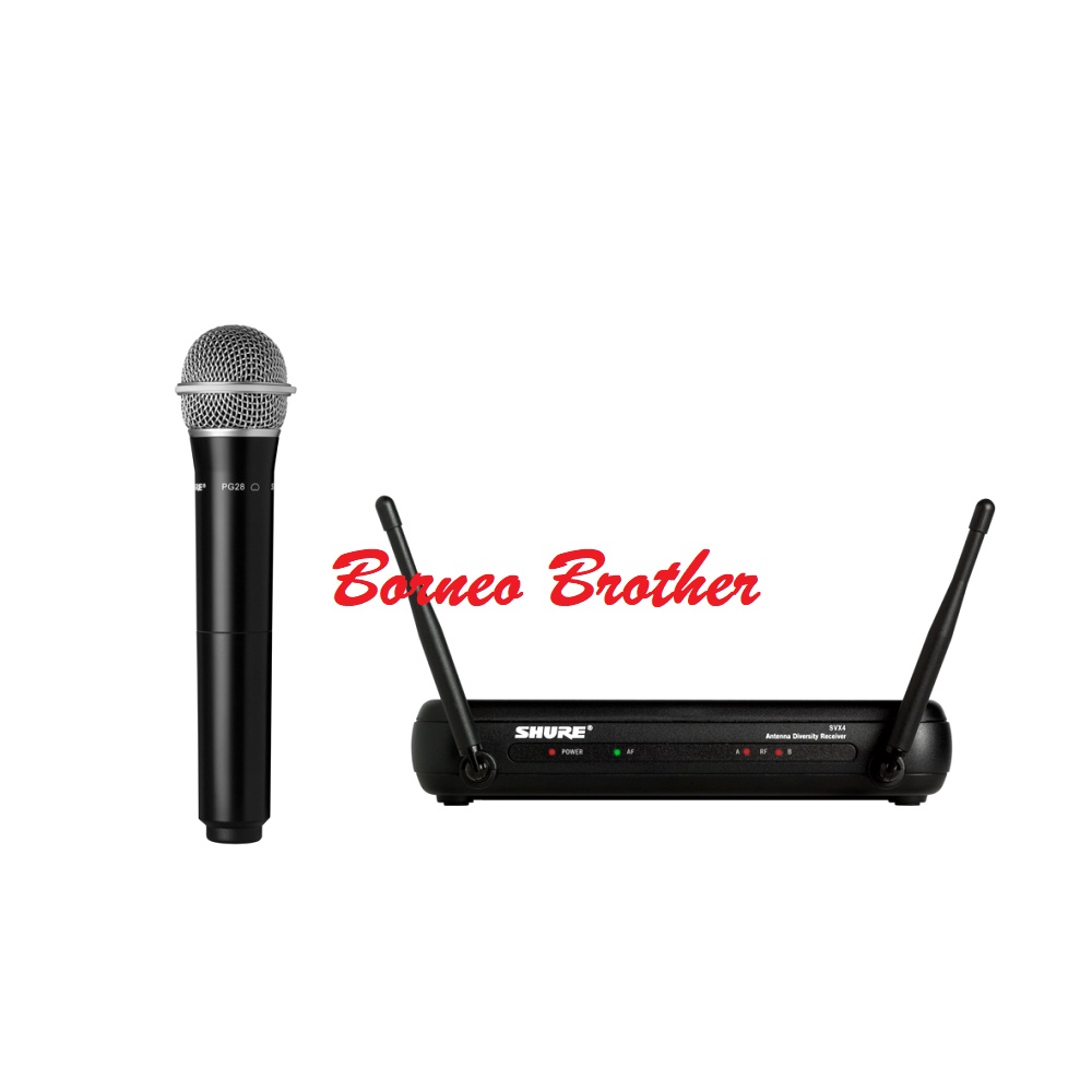 Mic Wireless Shure SVX24/PG28 SVX 24 / PG 28 Original Mic Handheld