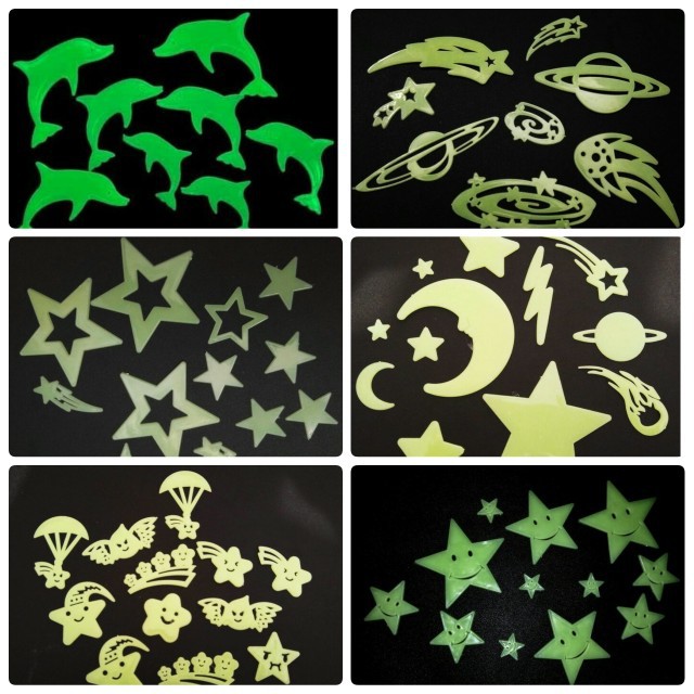 Hiasan Dinding Glow  In The Dark  Wall Sticker Tempelan 