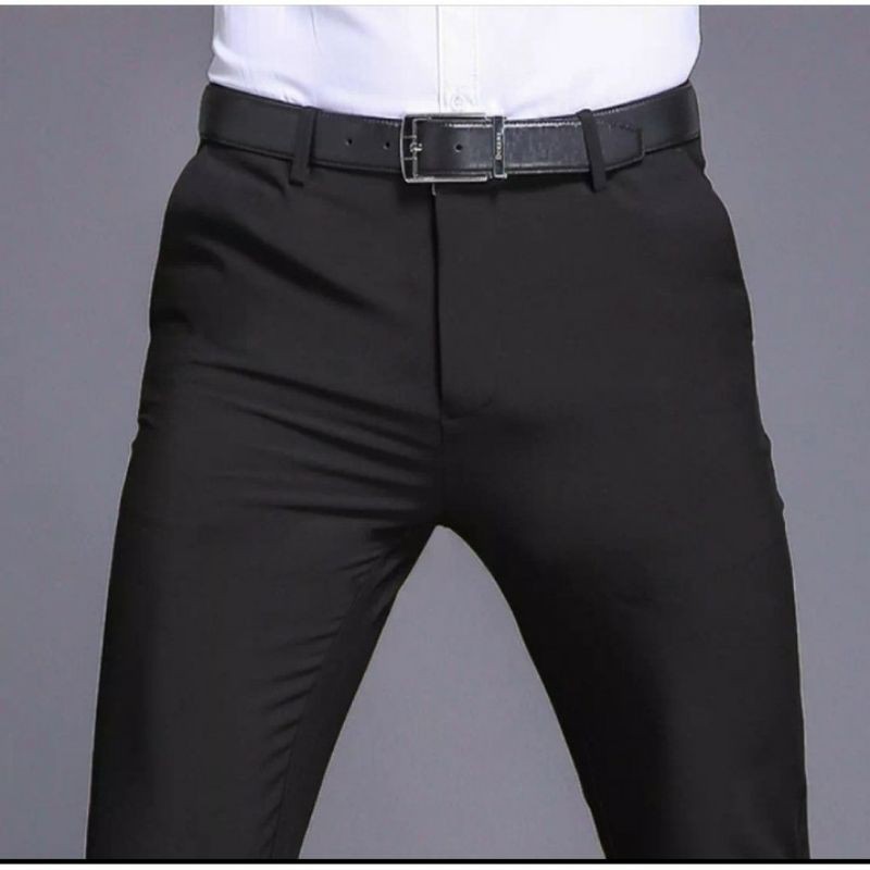 CELANA KANTOR FORMAL PRIA SLIMFIT BAHAN DASAR KAIN WOLL