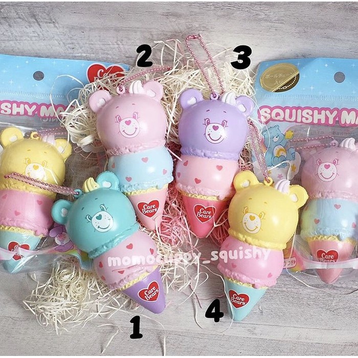 Squishy licensed ice cream care bear by NIC ( squishy beruang es krim)