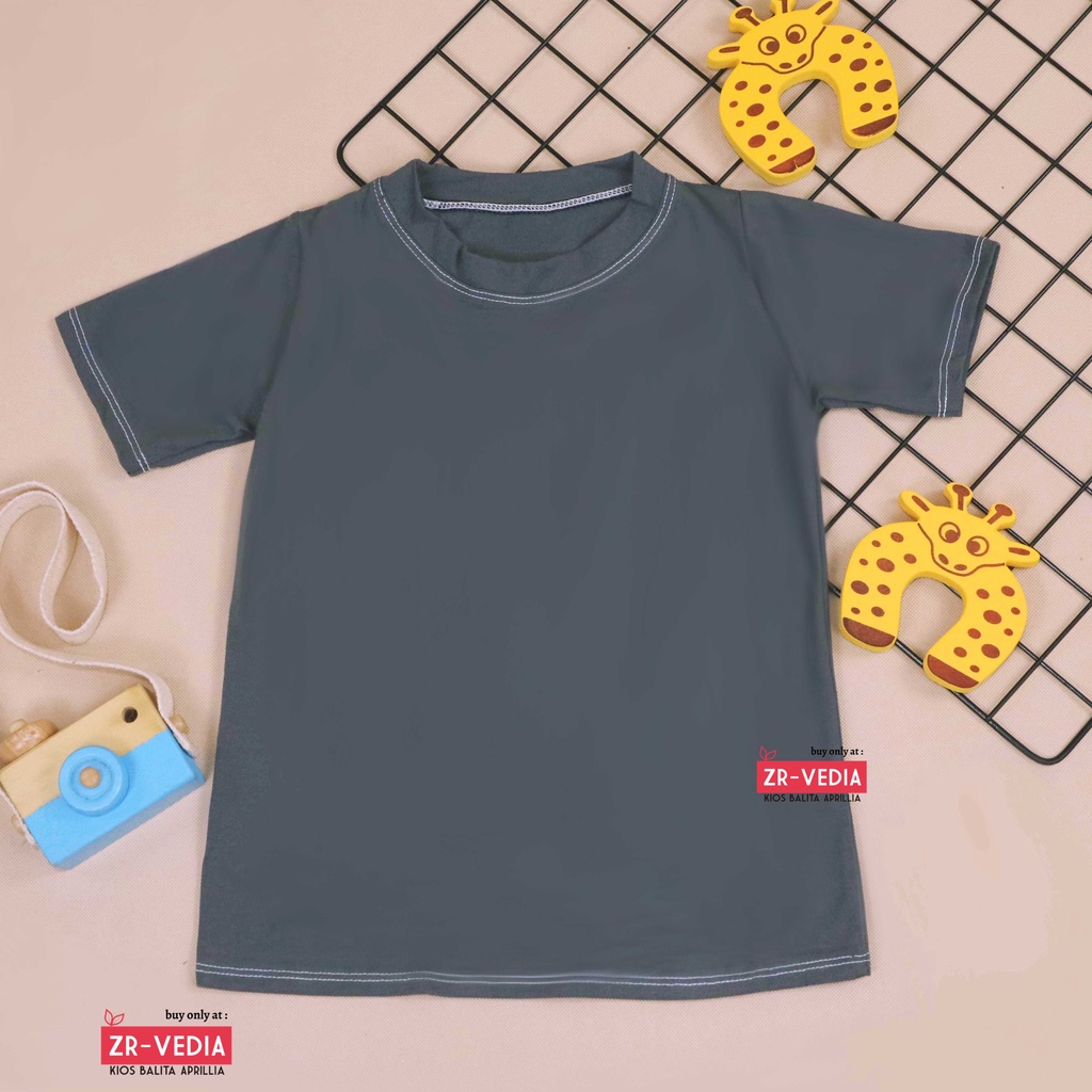 Kaos Isyana Baby New Born / Baju Polos Bayi Anak Perempuan Lengan Pendek T-Shirt Import Kaos Cewek