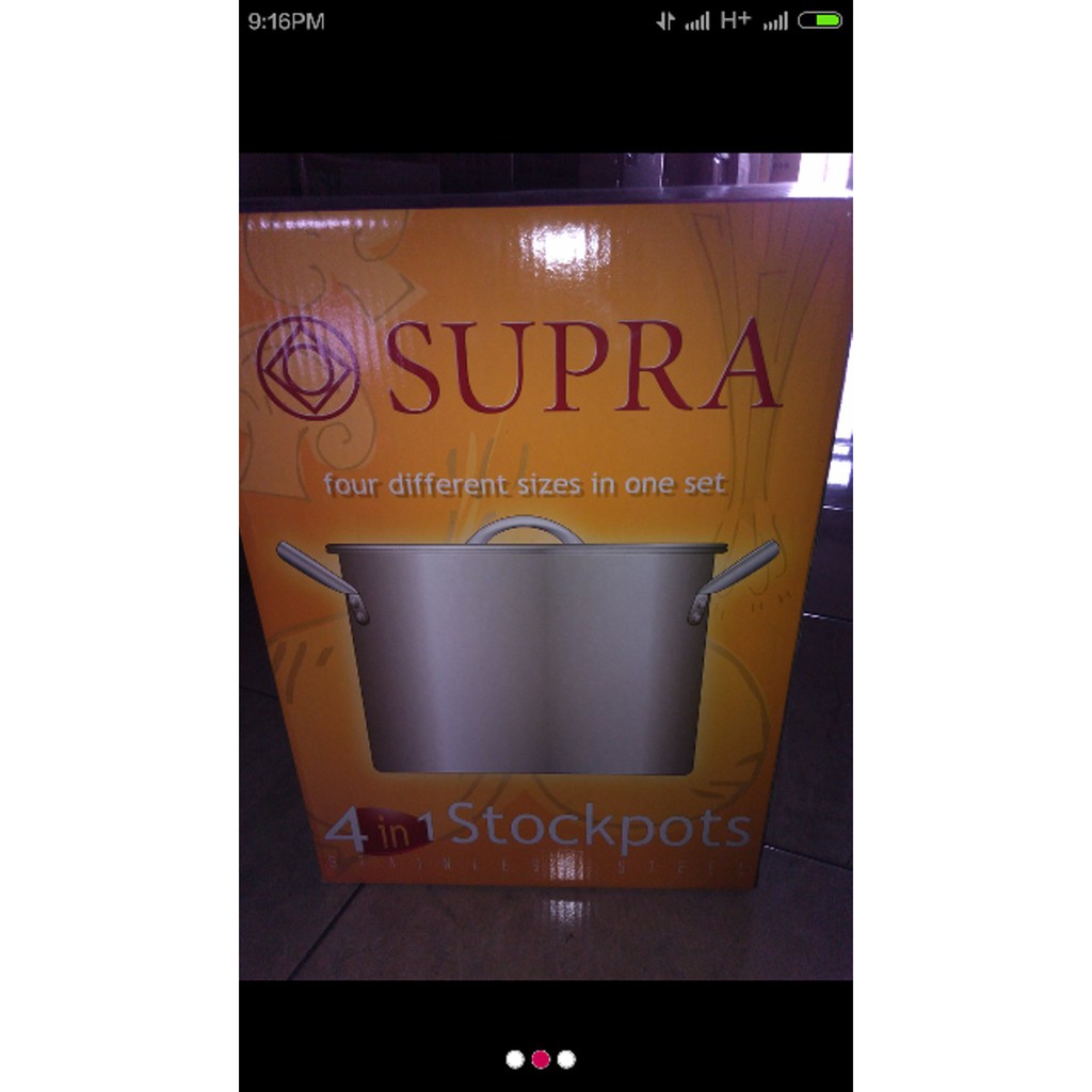 Jual Panci Supra Stock Pot Set 4 in 1 Diskon