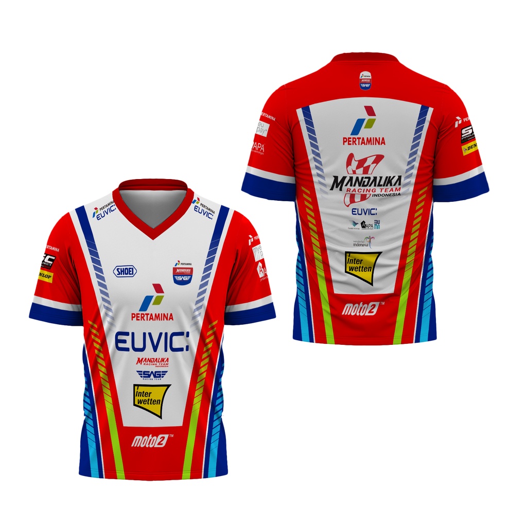 [Riashop] Kaos Mandalika Original | Kaos Mandalika V-Neck | Kaos Mandalika Moto GP | Kaos Mandalika 